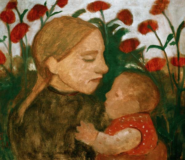 Girl and child a Paula Modersohn-Becker