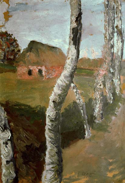 Path Along Birch Trees a Paula Modersohn-Becker