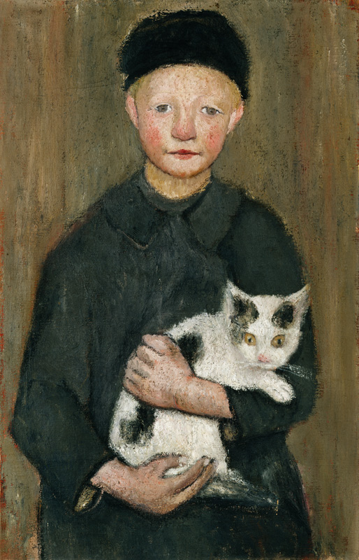 Paula Modersohn-Becker, Bambino con gatto a Paula Modersohn-Becker