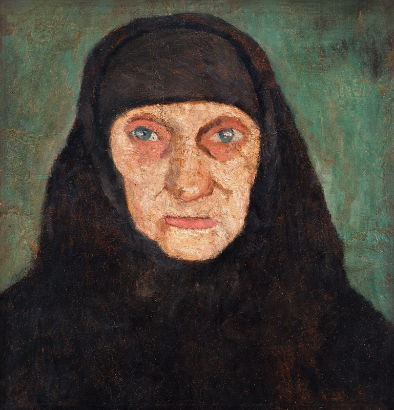 Head of Old Woman a Paula Modersohn-Becker