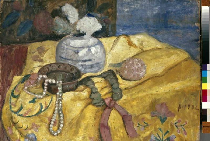 Stillleben mit Perlen und Vase a Paula Modersohn-Becker