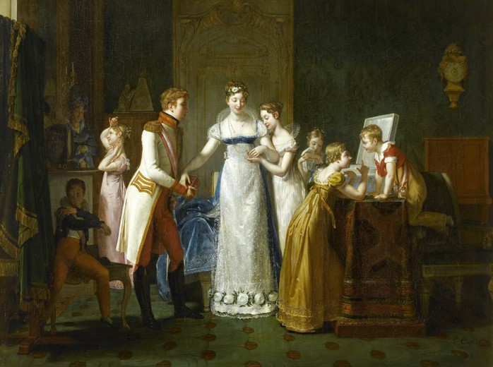 Marie-Louise of Austria Bidding Farewell to her Family in Vienna, 13th March 1810 a Pauline Auzou