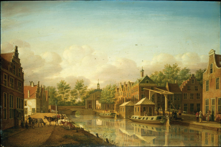 The Haarlem Gate in Leyden as Seen From the City a Paulus Constantijn la Fargue