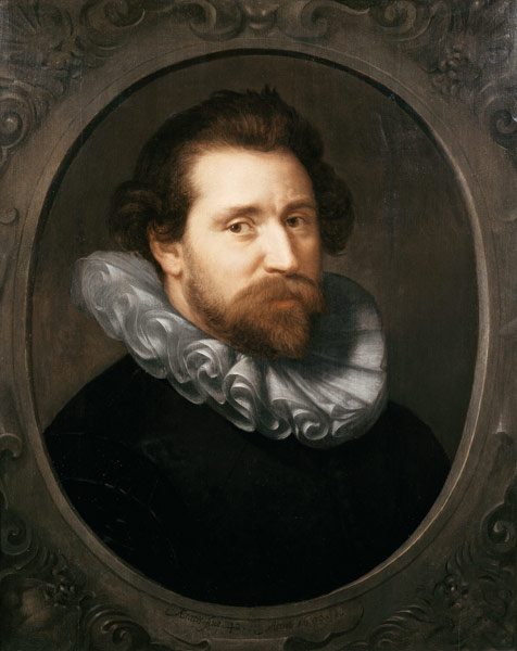 Portrait of Abraham Bloemaert (1566-1651) a Paulus Moreelse
