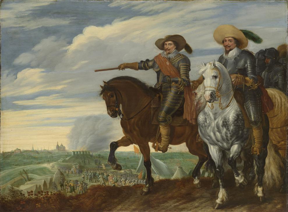 Friedrich Heinrich von Oranien und Ernst Casimir von Nassau bei der Belagerung von 's-Hertogenbosch a Pauwels I van Hillegaert