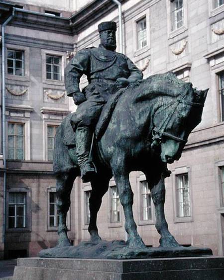 Equestrian Statue of Alexander III (1845-94) a Pavel Petrovic Trubetskoy