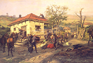 Szene aus dem russisch-türkischen Krieg 1876-1877 a Pawel Kowalewsky