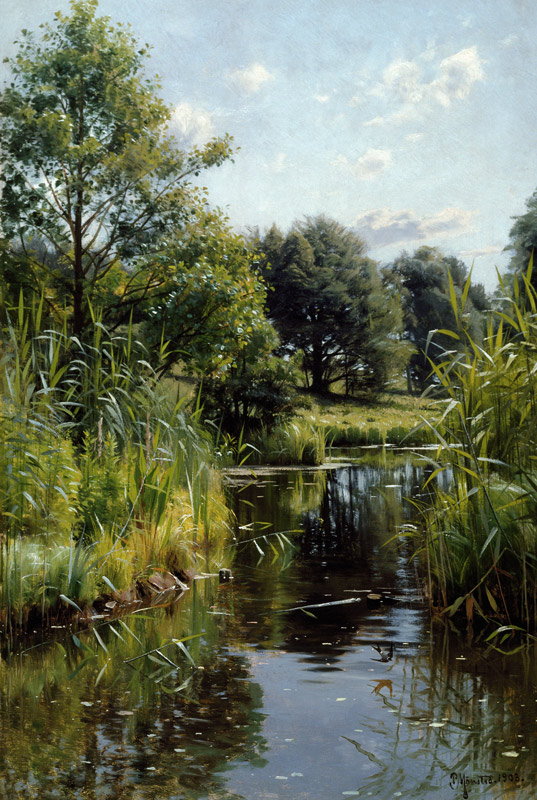 Reeds at the Lake a Peder Moensted