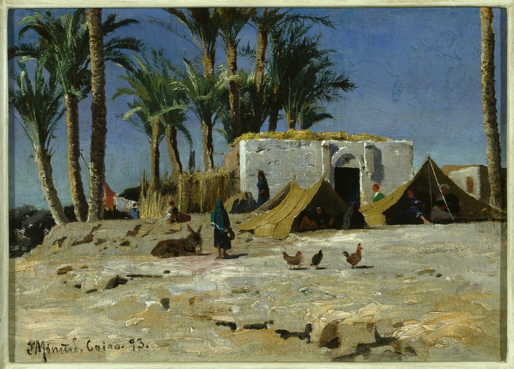 Bedouin Camp in Cairo a Peder Moensted