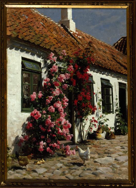 Climbing Roses at the Farm a Peder Moensted
