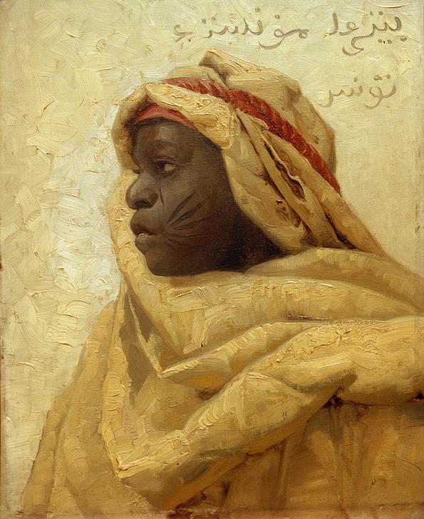 Portrait of a Nubian Man a Peder Moensted