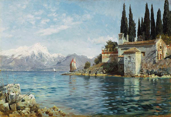 St. Vigilio at Lake Garda a Peder Moensted