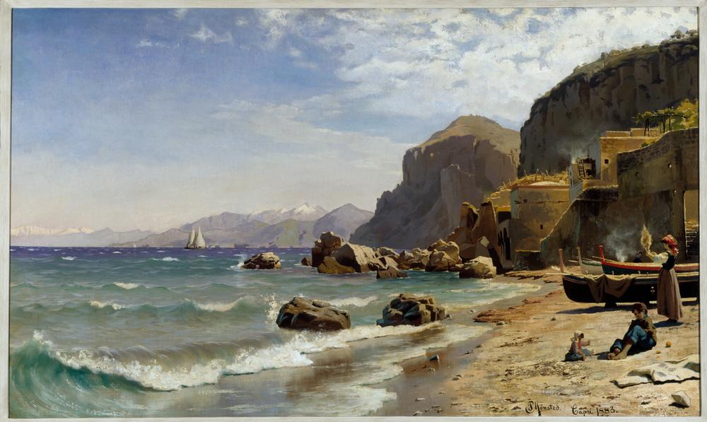 Beach on Capri a Peder Moensted