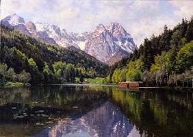 The Riessersee at Garmisch in summer