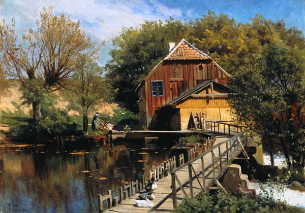 Water-mill at the Saeby river.