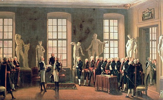 Gustav IV Adolf''s visit to the Academy of Fine Arts in 1797 a Pehr Hillestrom