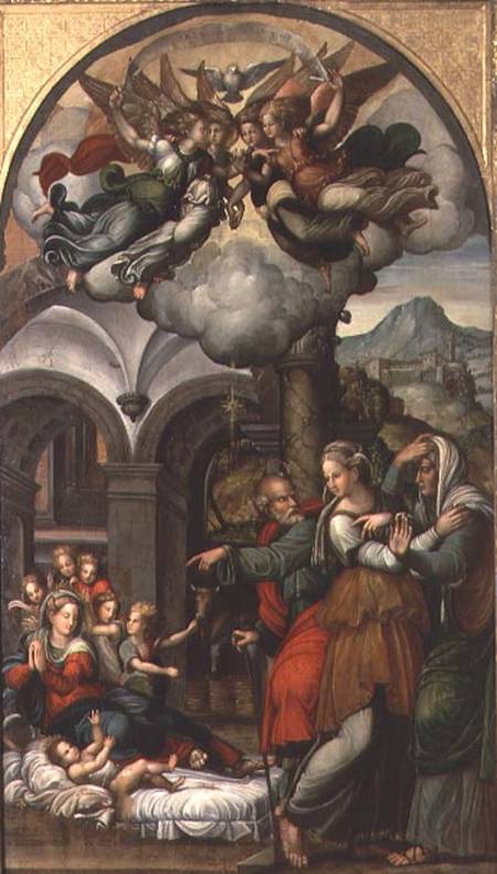 Nativity with the Two Midwives a Pellegrino Aretusi