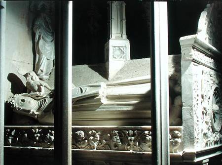 Tomb of Blanche of Anjou wife of James II of Aragon (1264-1327) a Pere  de Bonhull