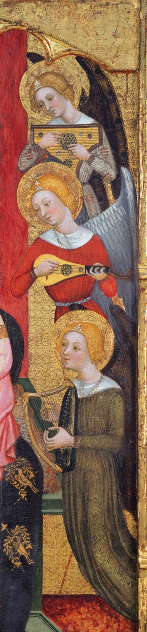 Madonna with Angels Playing Music (Detail) a Pere Serra