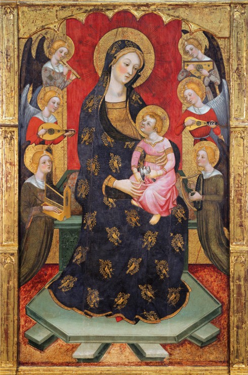 Madonna with Angels Playing Music a Pere Serra