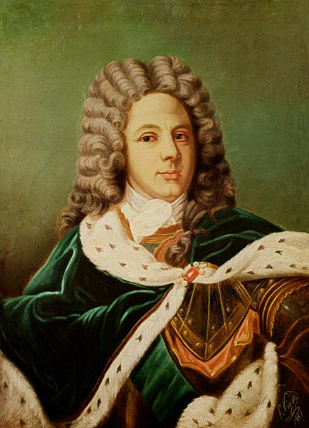 Portrait of the Duc de Saint-Simon (1675-1755) after a portrait by Hyacinthe Rigaud (1659-1743) a Perrine Viger