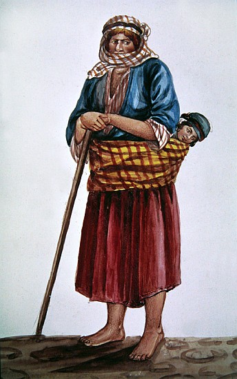 A peasant mother a Persian School