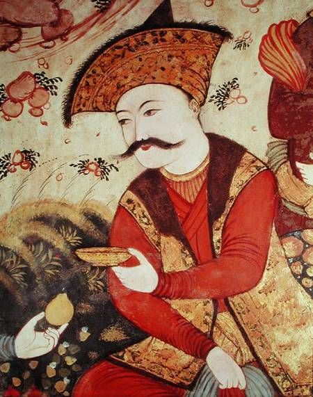 Shah Abbas I (1588-1629)  (detail) a Persian School