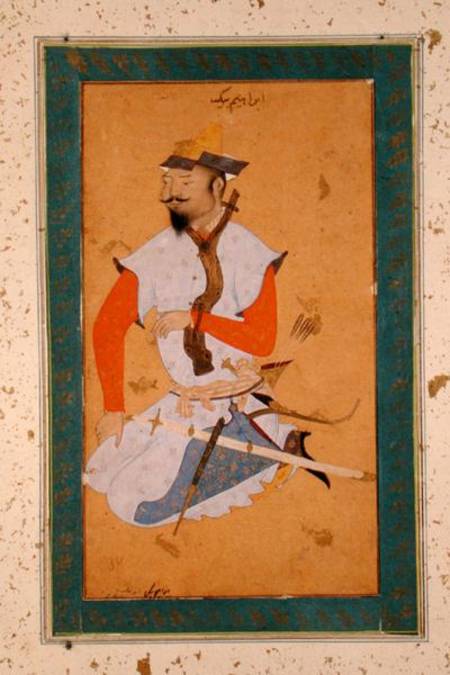A Turkoman Prisoner of the Mughals, from the Large Clive Album a Persian School