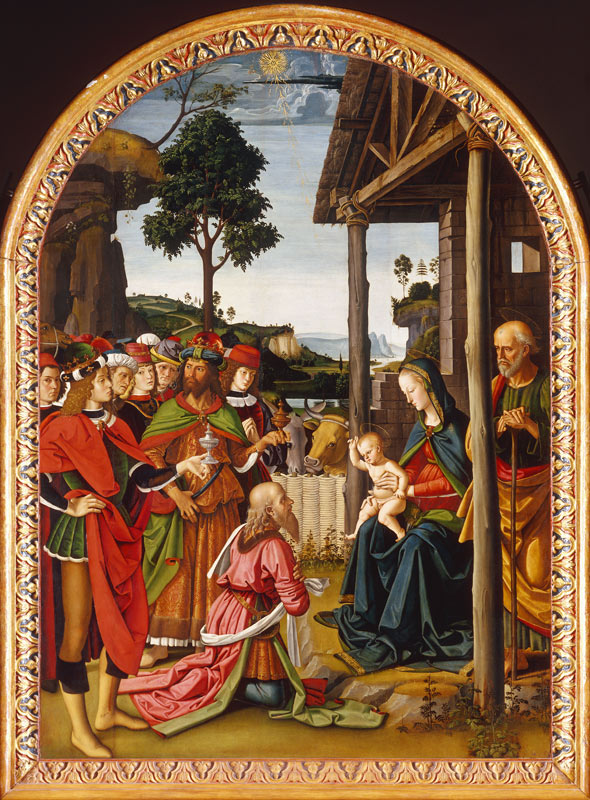 Adoration of Kings / Perugino / 1475 a Perugino (alias Pietro di Cristoforo Vanucci)