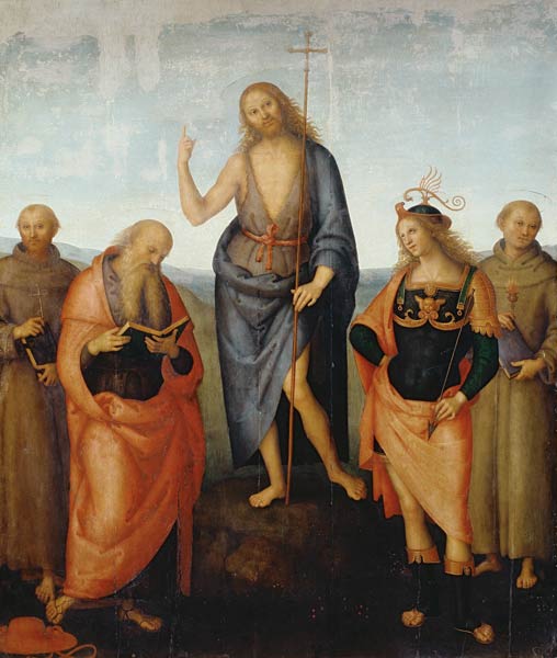 Perugino / John the Baptist / Paint. a Perugino (alias Pietro di Cristoforo Vanucci)