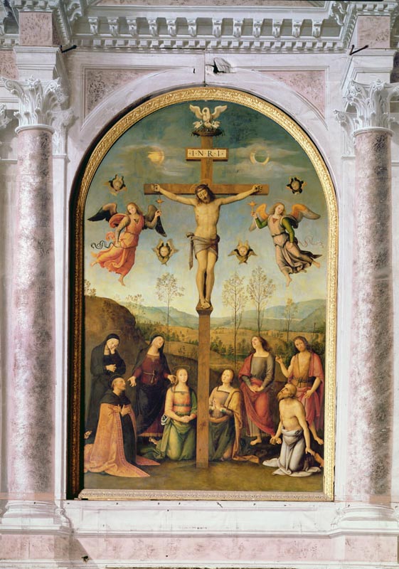 Perugino / Crucifixion / ptg. a Perugino (alias Pietro di Cristoforo Vanucci)