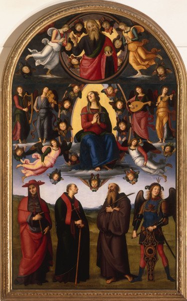 Assumption of Virgin Mary / Perugino a Perugino (alias Pietro di Cristoforo Vanucci)