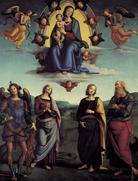 Madonna in Glory / Perugino a Perugino (alias Pietro di Cristoforo Vanucci)