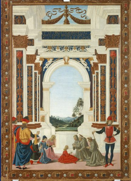 Miracle of St.Bernard / Perugino a Perugino (alias Pietro di Cristoforo Vanucci)