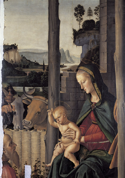 Perugino / Adoration of the Kings, Det. a Perugino (alias Pietro di Cristoforo Vanucci)