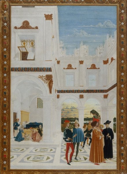 Perugino / Miracle of St.Bernhard a Perugino (alias Pietro di Cristoforo Vanucci)