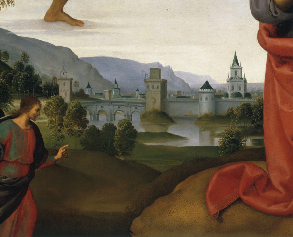 Perugino, Landscape with Judas a Perugino (alias Pietro di Cristoforo Vanucci)