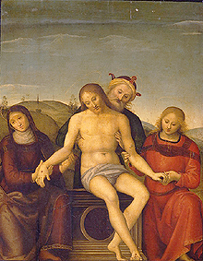 Pietà. a Perugino (alias Pietro di Cristoforo Vanucci)