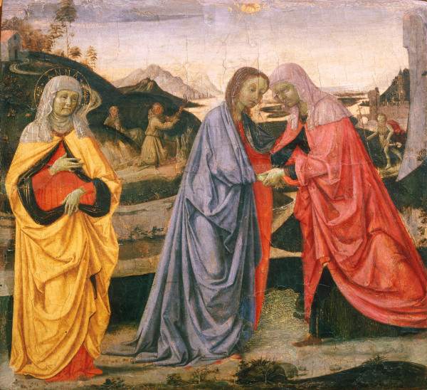 The Visitation / Perugino / c.1472/75 a Perugino (alias Pietro di Cristoforo Vanucci)
