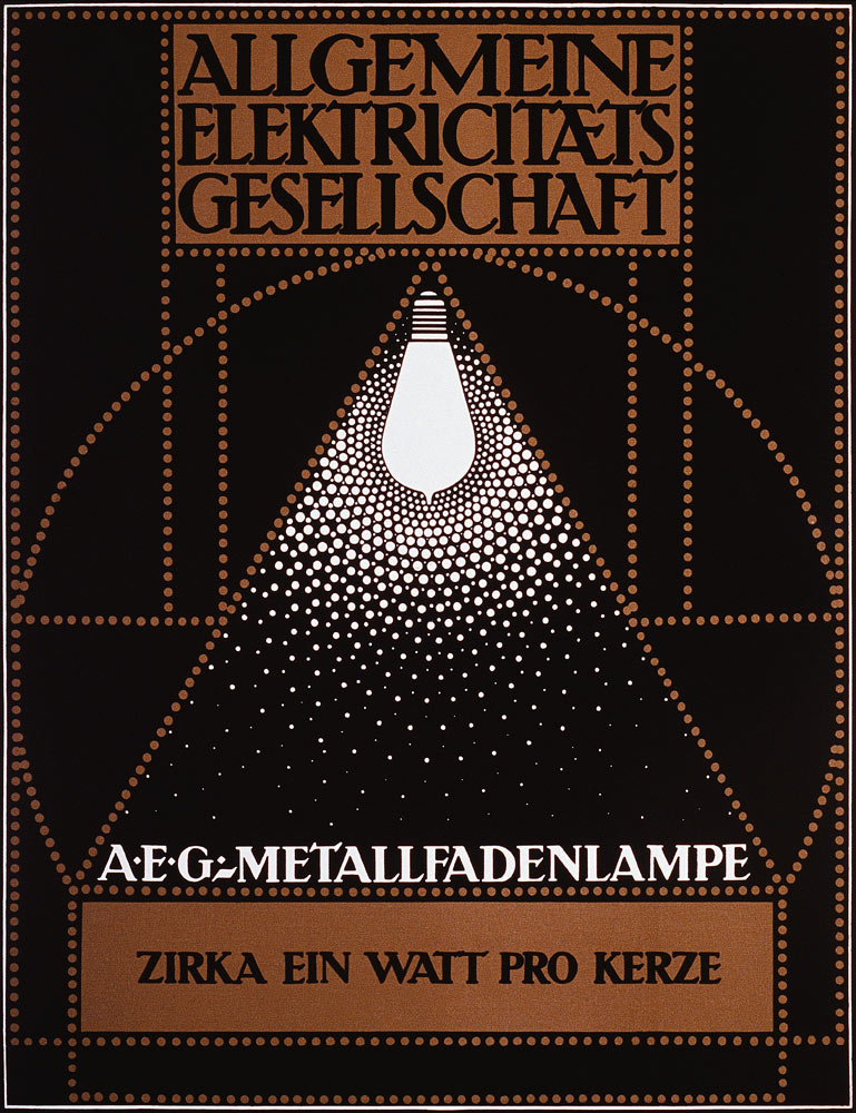Advertising Poster for the General Electric Company [AEG] a Peter Behrens