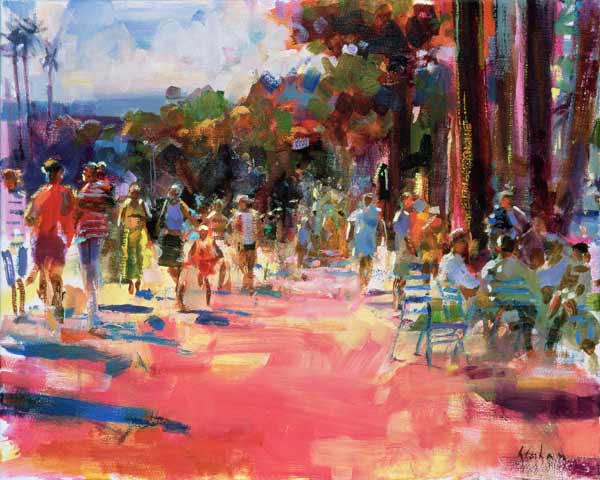 All Summer in a Day (oil on canvas)  a Peter  Graham