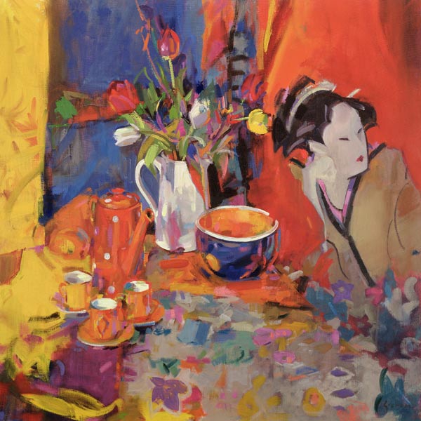 The Magical Table, 2002 (oil on canvas)  a Peter  Graham