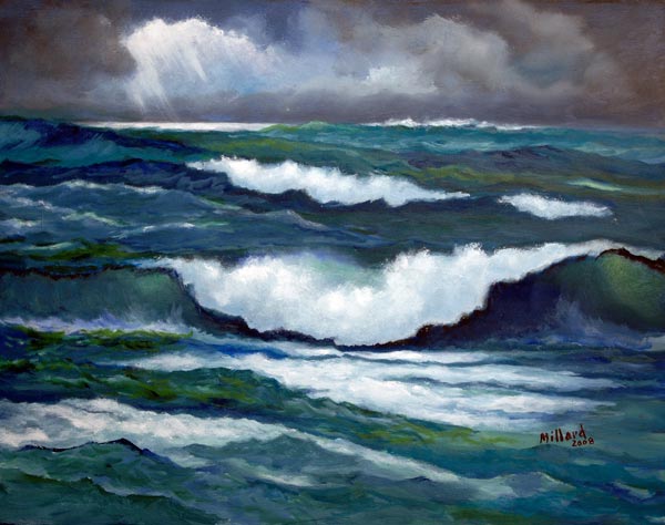 Moonlit Sea a Peter Millard