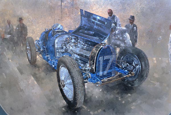 Type 59 Grand Prix Bugatti, 1997 (oil on canvas)  a Peter  Miller