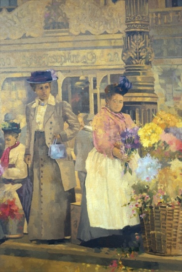 Flower Seller, London a Peter  Miller