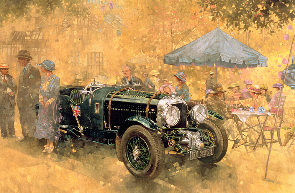Garden Party with the Bentley (oil on canvas)  a Peter  Miller