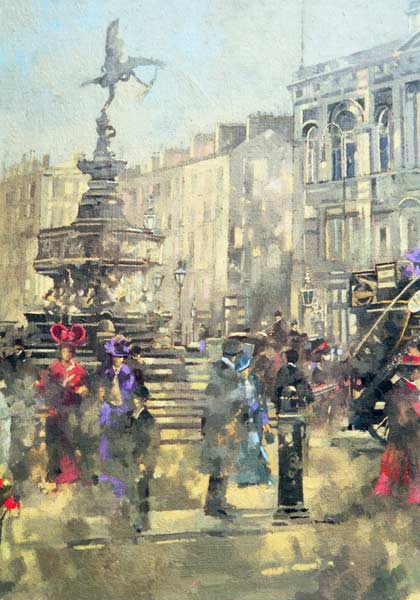 Piccadilly Circus c.1890, 1992 (oil on canvas)  a Peter  Miller