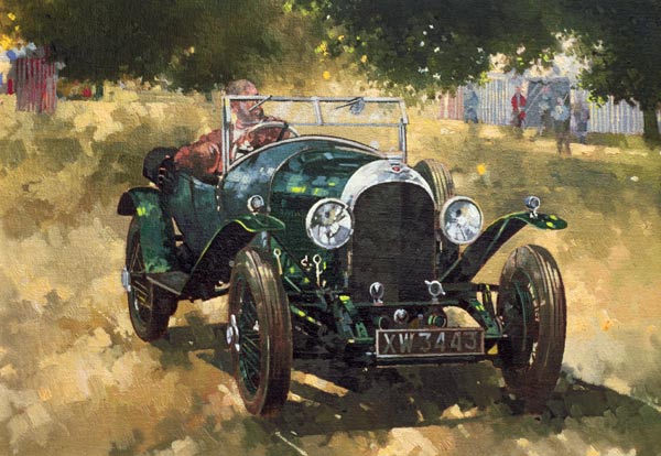 The Green Bentley at Althorp, 1994 (oil on canvas)  a Peter  Miller