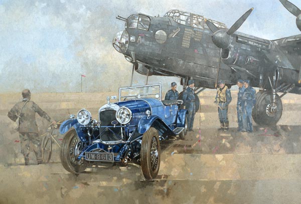 Able Mable and the Blue Lagonda (oil on canvas)  a Peter  Miller