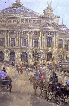 L''Opera, Paris, 1993 (oil on canvas) 